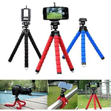 Imagem de Tripé flexível tipo polvo para celulares Cor Preto - Selfie Flexi Pod