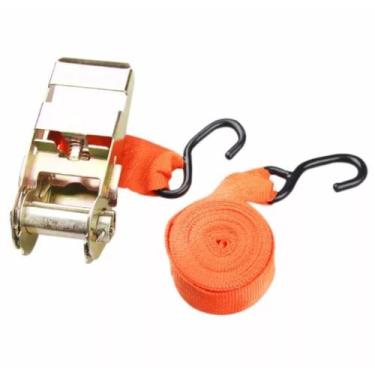 Imagem de Cinta amarrar carga com catraca até 500kg reboque caminhão - Cintas E 