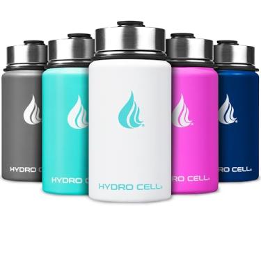 Imagem de HYDRO CELL Garrafa de Água Esportiva de Aço Inoxidável com Canudo - Mantém Bebidas Frias e Quentes por até 24 Horas e 12 Horas Respectivamente - Isolamento Triplo, Vácuo e À Prova de Vazamento