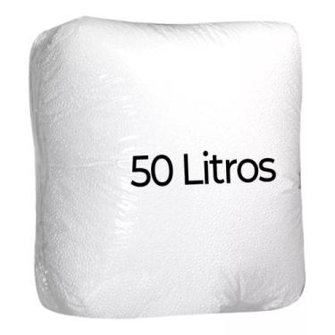 Imagem de Flocos isopor TRITURADO para concreto leve / enchimento 50 litros - Mg