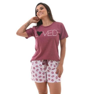 Imagem de Pijama Feminino com Manga Confortável Shortdoll Verão - Prikéta Pijama