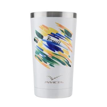 Imagem de Copo Térmico 500ml Edição Especial Brasil Branco - Invicta
