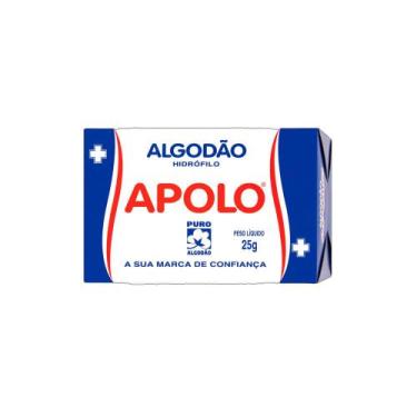 Imagem de Algodão Apolo Hidrófilo 25g, 25 unidades