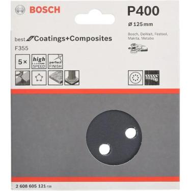 Imagem de Disco de Lixa Auto Colante G400 125mm C/5 Bosch Roto-orbital 260860512