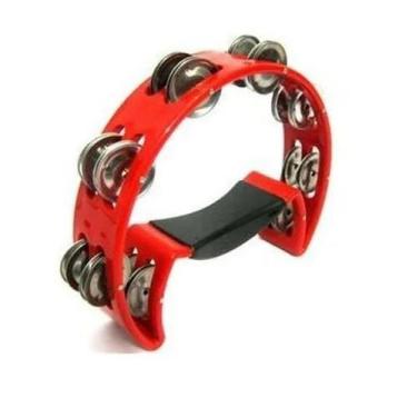 Imagem de Pandeirola / Pandeiro Meia Lua -- PML001 LIVERPOOL -- Vermelho .