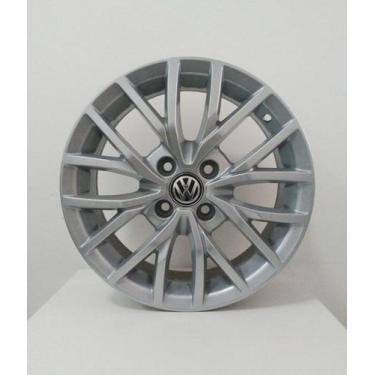 Imagem de Kit 4 Rodas Aro 15 VW Saveiro Highline BRW 1190 4100 Prata