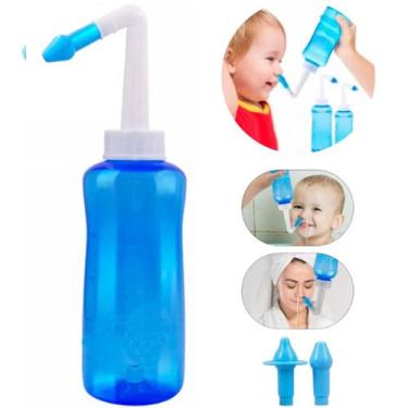 Imagem de Limpador Nasal Azul com Regulador de Jato para Todas as Idades