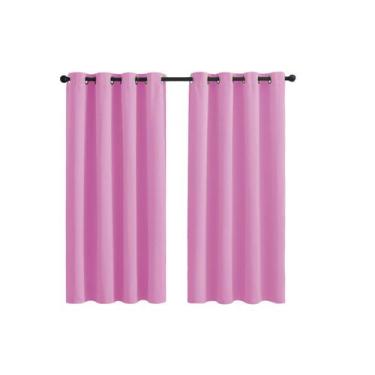 Imagem de Cortina Para Sala/Quarto Infantil 2,0 x 1,80 m Rosa - Armazém do Enxov