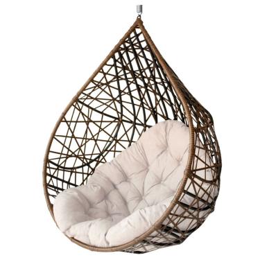 Imagem de Cadeira Balanço Ninho Suspenso Gota Tramado com Almofada Impermeável