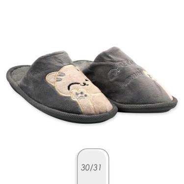 Imagem de pantufa gatinho infantil - REDSTAR, Gatinho cinza 30, 31