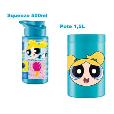 Imagem de Kit Pote1,5L Lancheira+ Squeeze 500ml Escola Passeio Piquenique Infant