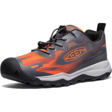 Imagem de KEEN Tênis unissex infantil Wanduro Speed respirável confortável leve fácil de calçar, Ímã/escarlate Ibis, 6 Big Kid