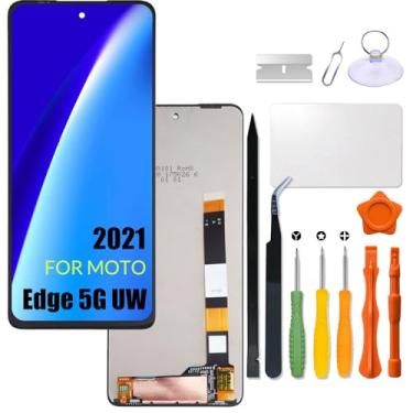 Imagem de Tela LCD de substituição para Motorola Edge 5G UW 2021 para Moto XT2141 XT2141-1 XT2141-2 XT2141DL Display LCD com kit de reparo