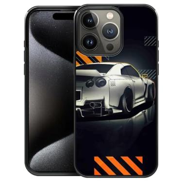 Imagem de Pinsheng Capa compatível com iPhone 16 Pro Max, super capas de carro para homens/meninos, capa protetora de silicone macio antiderrapante à prova de choque para iPhone 16 Pro Max