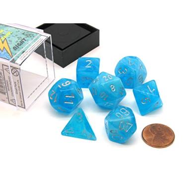 Imagem de Conjunto de 7 matrizes Chessex Luminary Polyhedral Sky-Silver