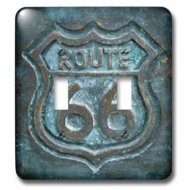 Imagem de 3D Rose LSP_230770_2 Joliet, Illinois, EUA. Placa Rota 66. Interruptor duplo