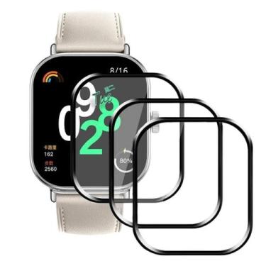 Imagem de 3X Proteção Tela 3D Para Xiaomi Redmi Watch 4 2024 - Tech King