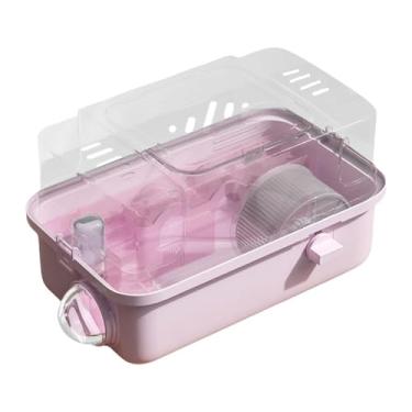 Imagem de ＡＷＨＡＯ Gaiola para hamster, gaiola para pequenos animais, habitat para coelhos, ratos, porquinhos-da-índia, pequenos animais, Rosa