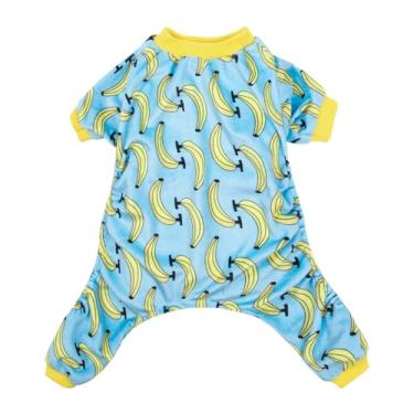 Imagem de CuteBone Pijamas para caes e gatos de banana macacao para caes roupas para animais de estimacao pijama para filhotes P06XL