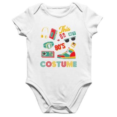 Imagem de Body Bebê Algodão This is my 80's costume - Foca na Moda, Branco, G