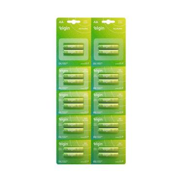 Imagem de Pilhas Aa Alcalinas Cartela Com 20 82345 - ELGIN