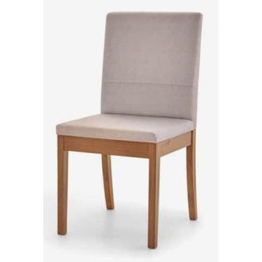 Imagem de Cadeira de Jantar Herval em Madeira Maciça de Eucalipto e Encosto e As