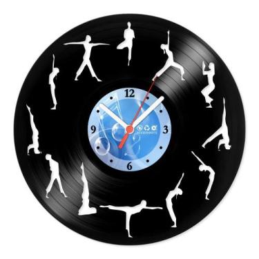 Imagem de Relógio De Parede Disco Vinil Esportes - Ioga - VES-044 - Modernarte