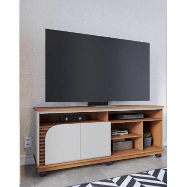 Imagem de Bancada Jurerê 150m com 02 portas de Giro e Rodizío Freijó Off White M