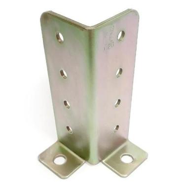 Imagem de Cantoneira Base Ajustável para Pilares Aço Galvanizado Cantoneira Base