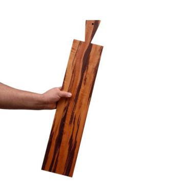 Imagem de Tábua De Frios Corte E Servir Petiscos Aperitivos Madeira Maciça - Lig