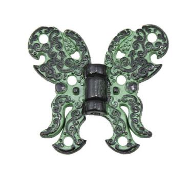 Imagem de Kit Dobradiça Borboleta Papilon 4 Peças Decoração P/ Caixas Mdf - Meta