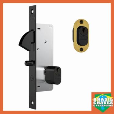 Imagem de Fechadura para Porta de Correr Bico de Papagaio GENEBRA 940 Oxidada 27