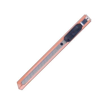 Imagem de Estilete Estreito Metal Lamina 9mm Resistente ES05 Tilibra, COBRE