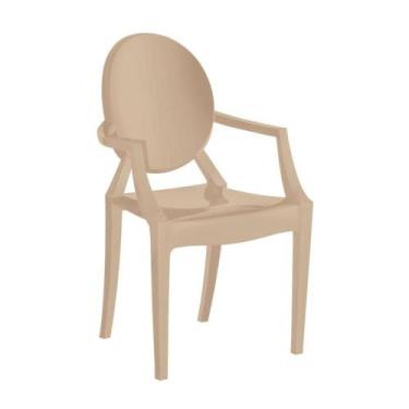 Imagem de Kit 4 Cadeiras Wind Plus em Polipropileno- Capuccino - UZ, Marrom