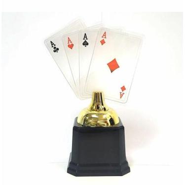 Imagem de Trofeu 600143 Galera Truco Baralho 4 cartas 19cm - Vitória