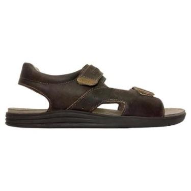 Imagem de Sandália Casual Masculina Freeway Canastra Confortável Calce Fácil Couro 507-Masculino