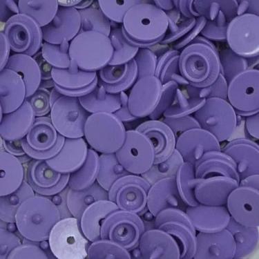 Imagem de Botão de Pressão Brilhante Redondo Plástico Ritas 12mm - 50 Unidades, 