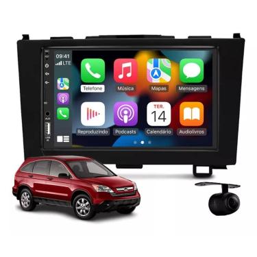 Imagem de Kit Multimídia CRV 2007 / 2011 CarPlay AndroidAuto 7 Pol USB BT FM - 708BR Roadstar