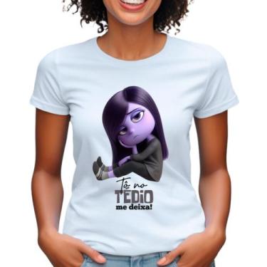Imagem de Camisa filme divertidamente personagem tédio babylook feminina plus si