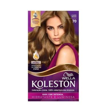 Imagem de Tintura Creme Koleston 70 Louro Medio - WELLA, Louro Médio