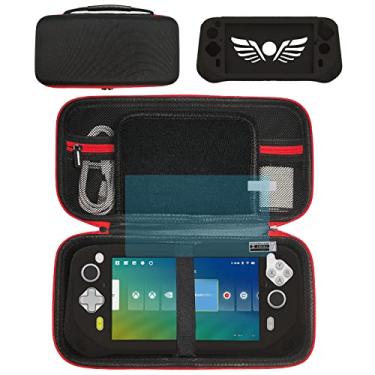 Imagem de XEGIMOR Capa De Silicone E Estojo De Transporte Compatível Com Logitech G Cloud Gaming Handheld, Protetor De Tela Para Acessórios De Console Logitech G Cloud (Preto/Preto)