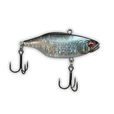 Imagem de U.S.A. BASS TACKLE Isca dura de acabamento premium M-Series Lipless Crankbait com ganchos de agudos do proprietário para pesca de robalo gigante largemouth Smallmouth (parte traseira preta, M-75)