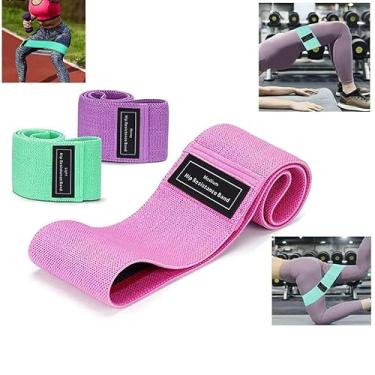 Imagem de Kit 5 Faixas Elásticas 5 Intensidades Tensões Exercício Hip Resistance Bands Fisioterapia, Intensidade Pro Musculação Funcional Treino Pilates Exercícios Em Casa Elástico