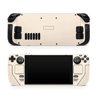 Imagem de TACKY DESIGN Película com bloqueio de cor sólida compatível com Steam Deck - película LCD e OLED, decalque de vinil premium 3M, capa completa (laranja pastel)