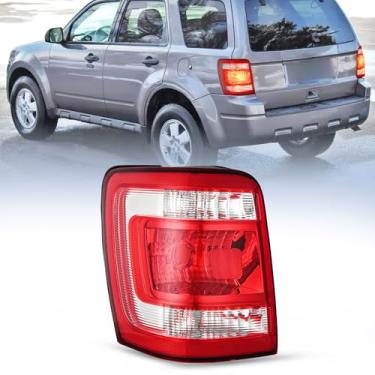 Imagem de Nilight Conjunto de lanterna traseira compatível com Ford Escape 2008 2009 2010 2011 2012 lâmpada traseira de substituição estilo original lado do motorista com lâmpadas