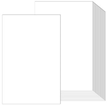 Imagem de Mepase 100 folhas de cartolina tamanho ofício papel branco 21,6 cm x 35,5 cm, cartolina de 29,5 kg, papel para impressão de menus, documentos, programas, negócios, convites, cartões DIY