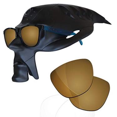 Imagem de RockShell Lentes polarizadas de substituição para óculos de sol Oakley Frogskins OO9013/LX OO2043/Mix OO9428/AF OO9245 - Austin Gold
