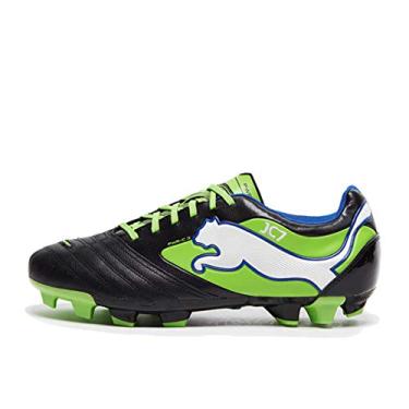 Imagem de PUMA Mens Powercat 3 FG Soccer Cleats (10) Black/Green