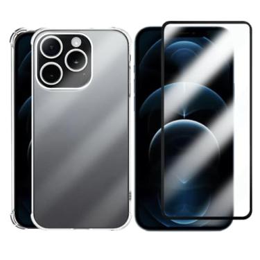 Imagem de Kit Capinha Capa Antiqueda Compatível com iPhone 12 Pro Max + Película de Vidro 3D