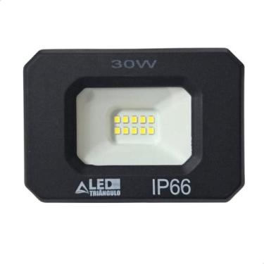 Imagem de Refletor Led Holofote 30W 6500k Bivolt IP66 Prova D'agua - LED TRIÂNGU